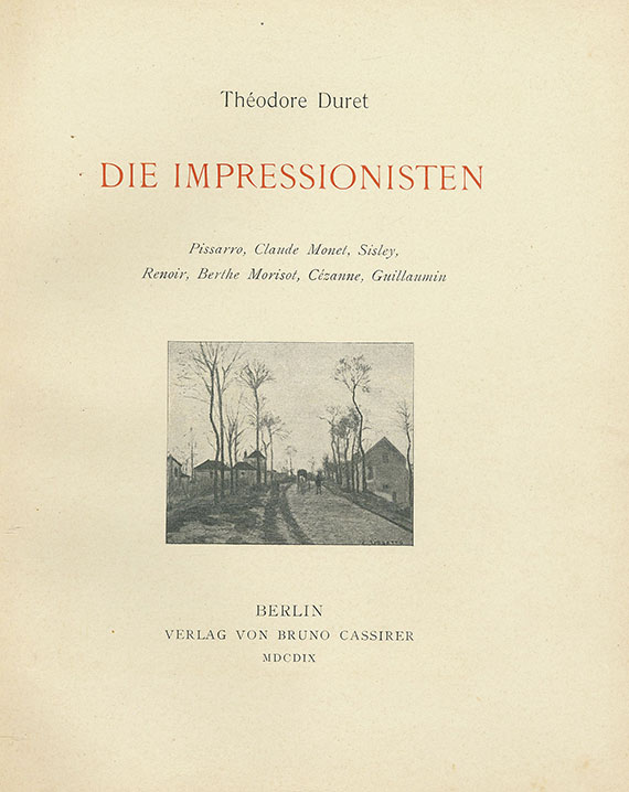 Theodore Duret - Die Impressionisten. 1909