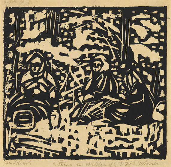 Ernst Ludwig Kirchner - Drei Frauen am Waldesrand