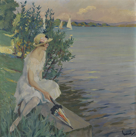 Edward Cucuel - Auf der Seemauer