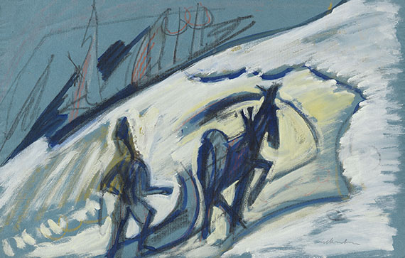 Ernst Ludwig Kirchner - Bauer mit Pferdeschlitten