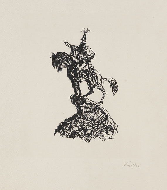Alfred Kubin - 14 Bätter: aus "Traumland I/II" und "10 kleine lithografische Zeichnungen"