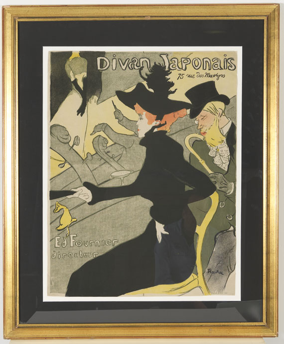 Henri de Toulouse-Lautrec - Divan Japonais - Rahmenbild