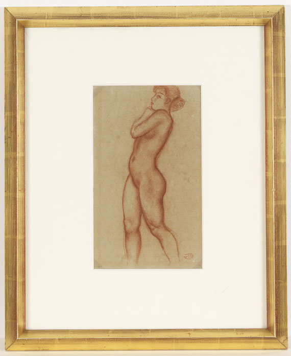 Aristide Maillol - Nu debout de profil. - Rahmenbild