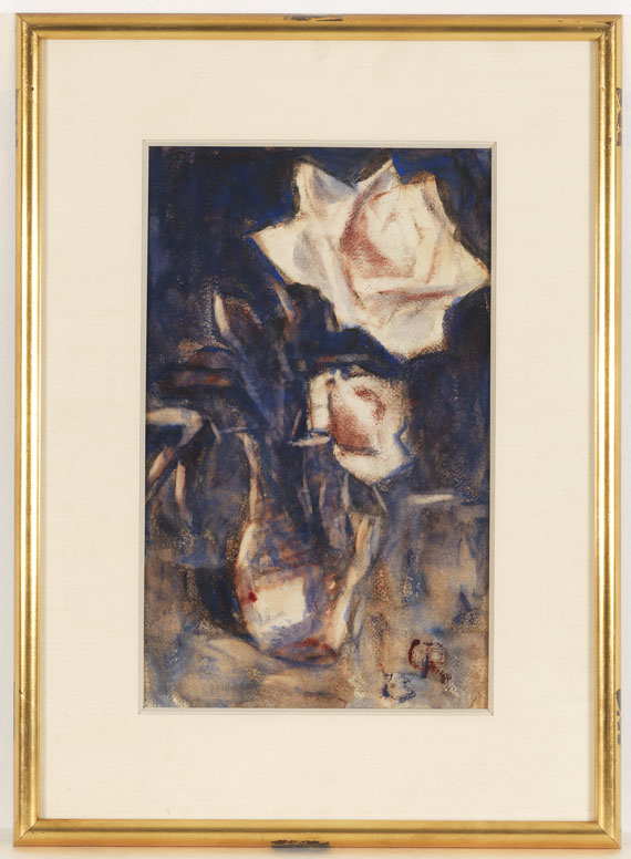 Christian Rohlfs - Rosen in einer Vase - Rahmenbild