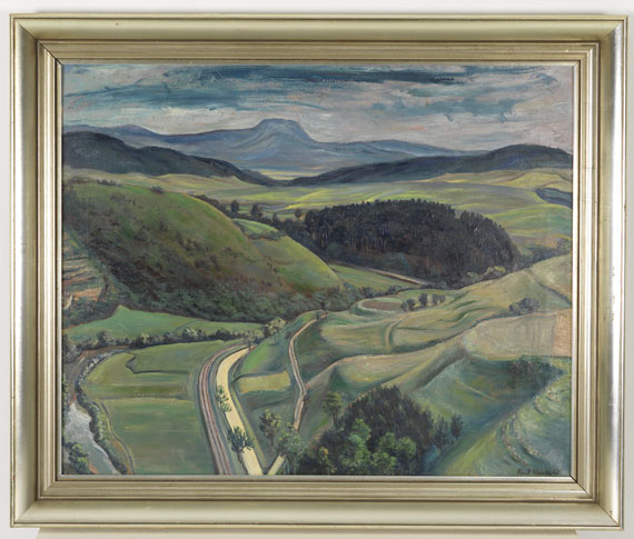 Kurt Weinhold - Alblandschaft bei Haigerloch - Rahmenbild