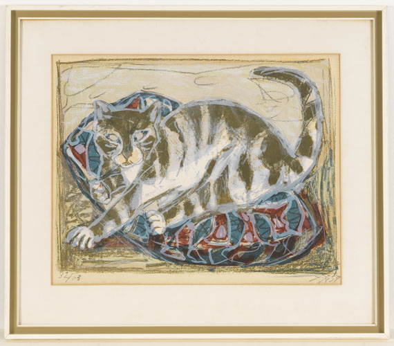 Otto Dix - Katze - Rahmenbild