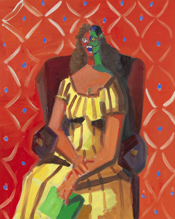 George Condo - Multicoloured woman