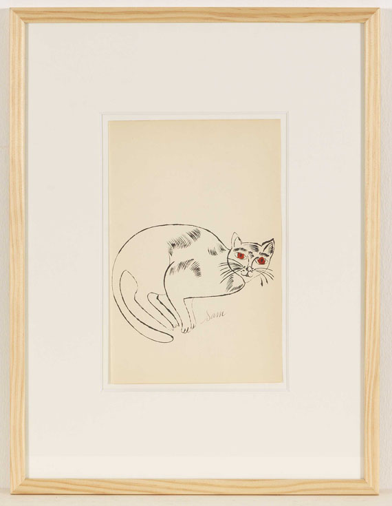 Andy Warhol - 25 Cats name[d] Sam and one Blue Pussy - Rahmenbild