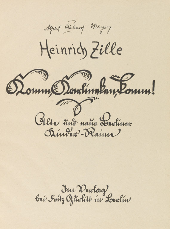 Heinrich Zille - Komm, Karlineken, komm! 1925 - Weitere Abbildung