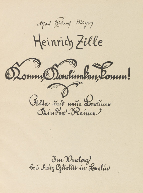 Heinrich Zille - Komm, Karlineken, komm! 1925