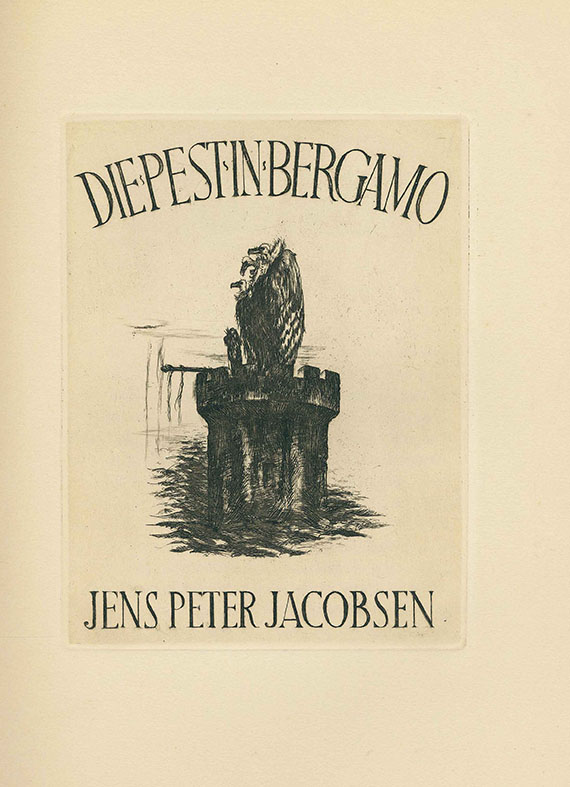 Alois Kolb - Jacobsen, Die Pest in Bergamo. 1922