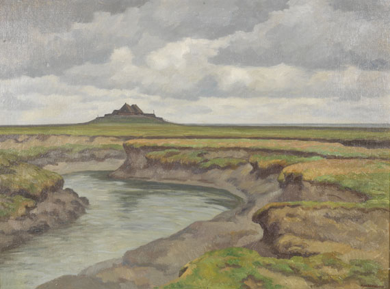 Albert Johannsen - Hallig bei Nordstrand