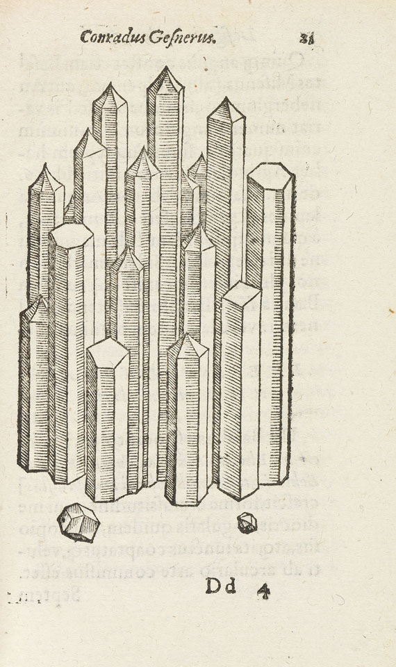 Conrad Gesner - De omni rerum fossilium genere. 1565. - Weitere Abbildung