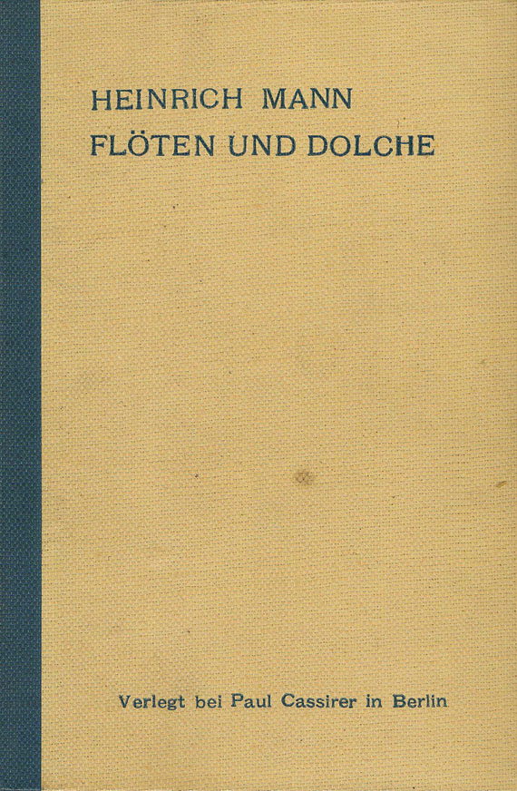 Heinrich Mann - Flöten und Dolche. Widmungsexempl. 1905. - Weitere Abbildung