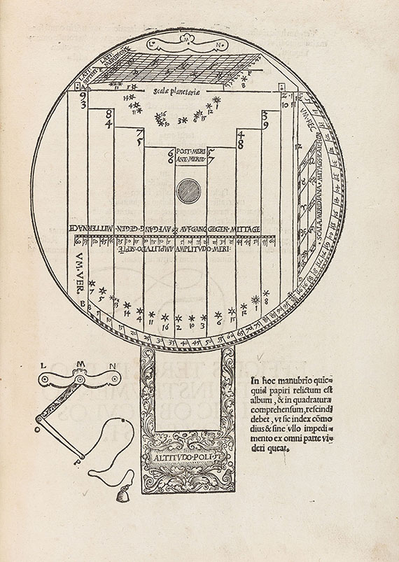 Peter Apian - Quadrans astronomicus. 1532