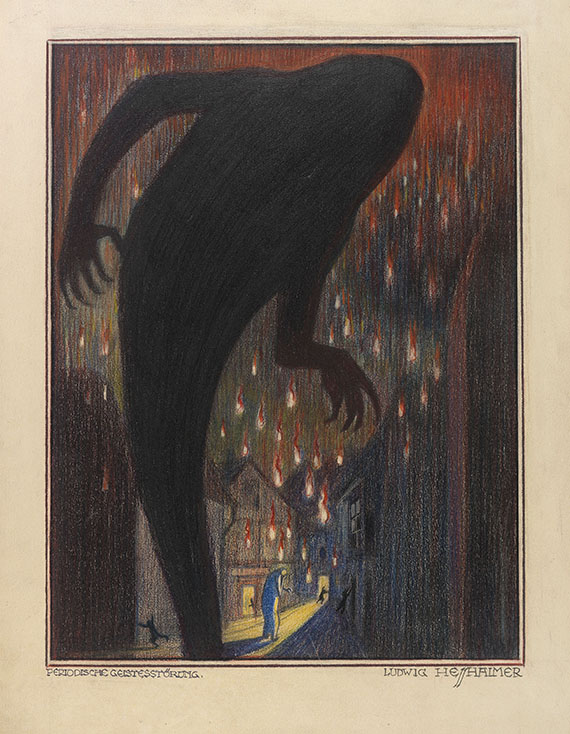 Ludwig Hesshaimer - Irrenhaus. Seltsame Pastelle und Sonette. 1925-30 - Weitere Abbildung