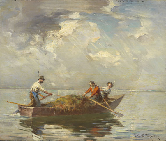 Joseph Wopfner - Motiv vom Chiemsee