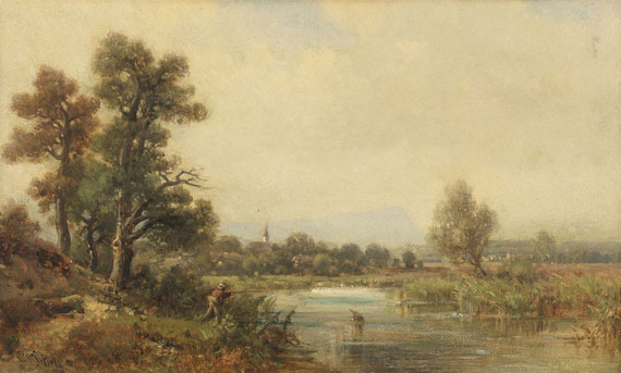 Ludwig Sckell - Kleine Flußlandschaft