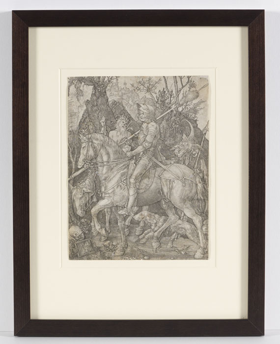 Albrecht Dürer - Der Reiter (Ritter, Tod und Teufel) - Rahmenbild