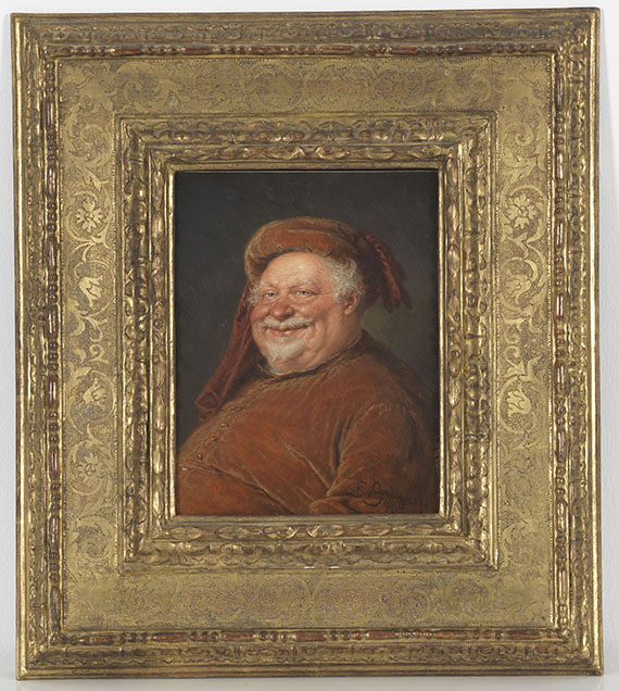 Eduard von Grützner - Falstaff - Rahmenbild