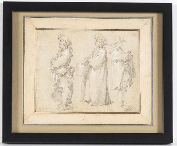 Abraham Bloemaert - Drei stehende Figuren - Rahmenbild