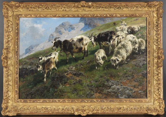 Anton Braith - Almabtrieb - Rahmenbild