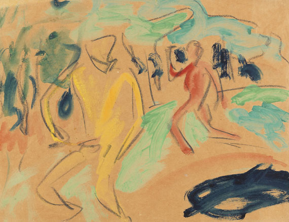Ernst Ludwig Kirchner - Badende (Figuren in Bewegung)