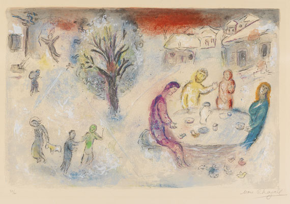 Marc Chagall - Das Mahl bei Dryas