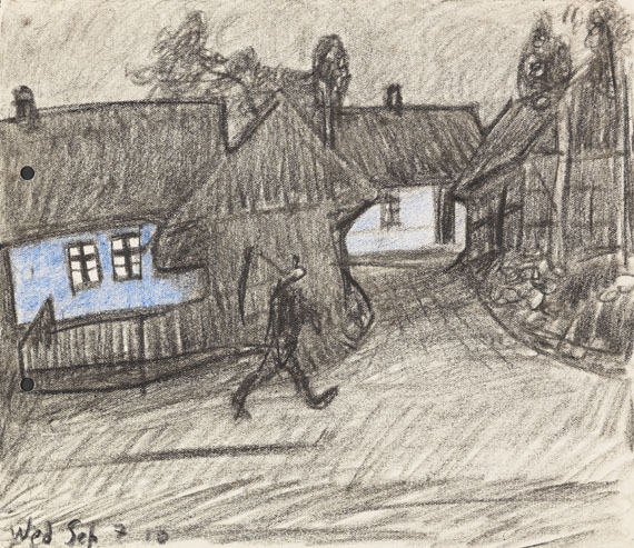 Dorfstraße in der..., 1910