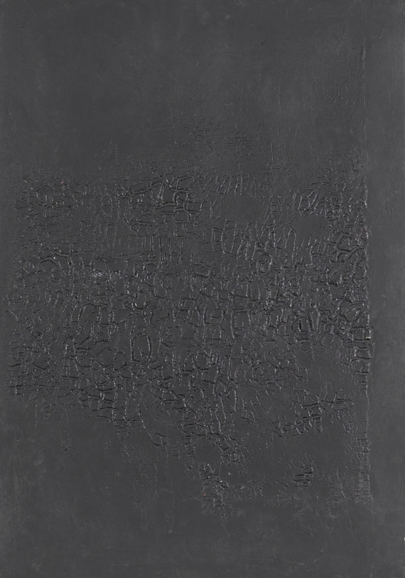 Alberto Burri - Cretto nero F