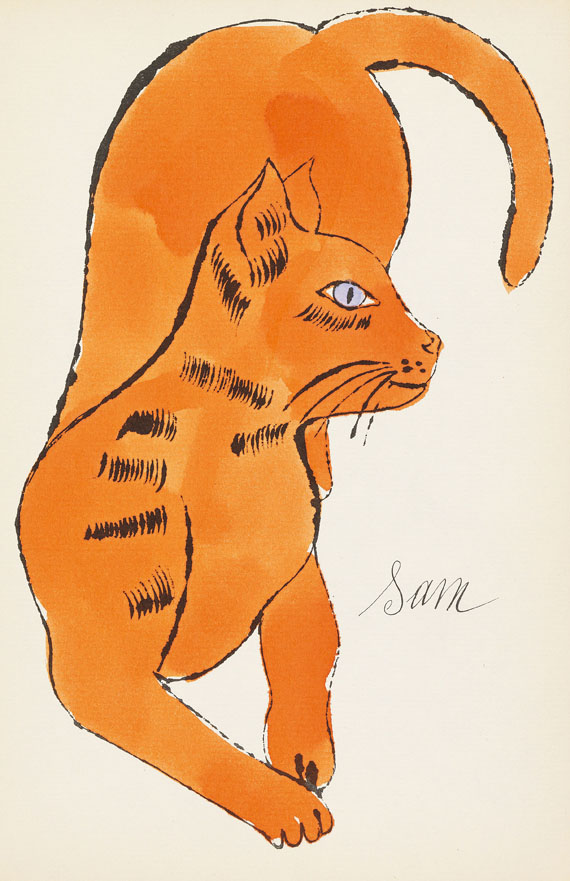 Andy Warhol - 25 Cats name[d] Sam and one Blue Pussy