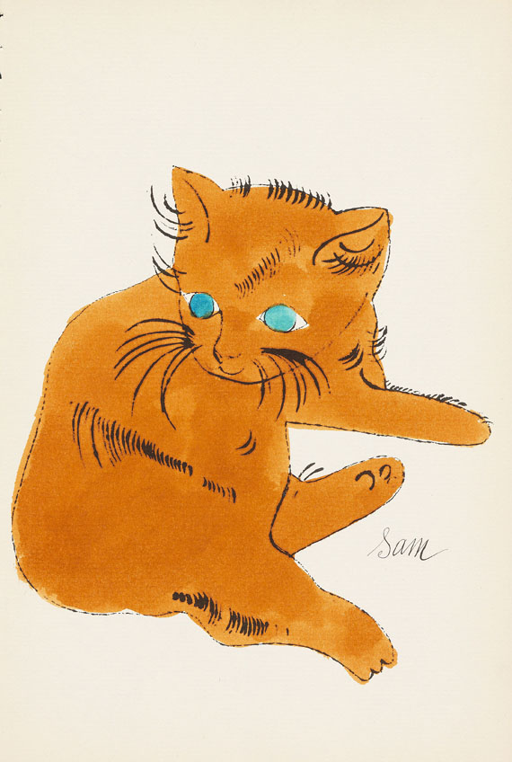 Andy Warhol - 25 Cats name[d] Sam and one Blue Pussy