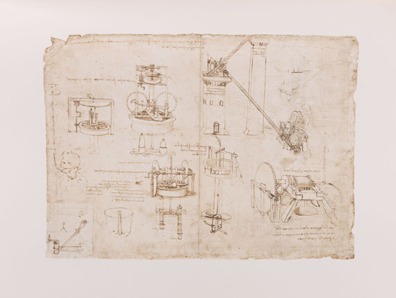 Leonardo da Vinci - Il Codice Atlantico. 12 Bde. 1973.