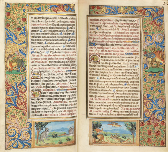  Manuskripte - Stundenbuch um 1500. Manuskript auf Pergament. - Weitere Abbildung
