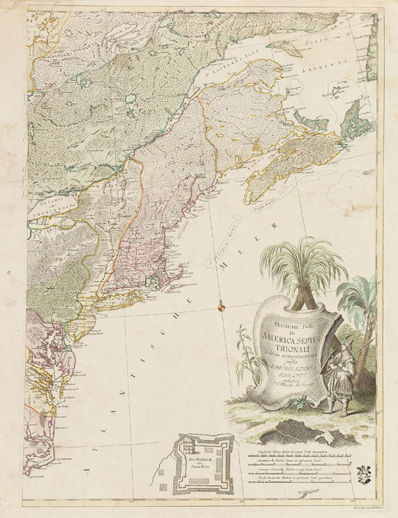 Johann Baptist Homann - Sammelatlas mit 86 Karten.