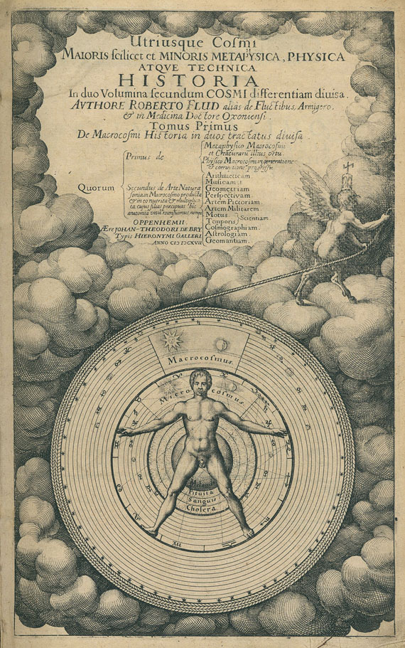 Alchemie und Okkulta - Fludd, R., Utriusque Cosmi. Historia. Teil 1 (von 2).