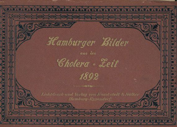  - Konvolut Hamburger Cholera-Epidemie. ca. 40 Tle.