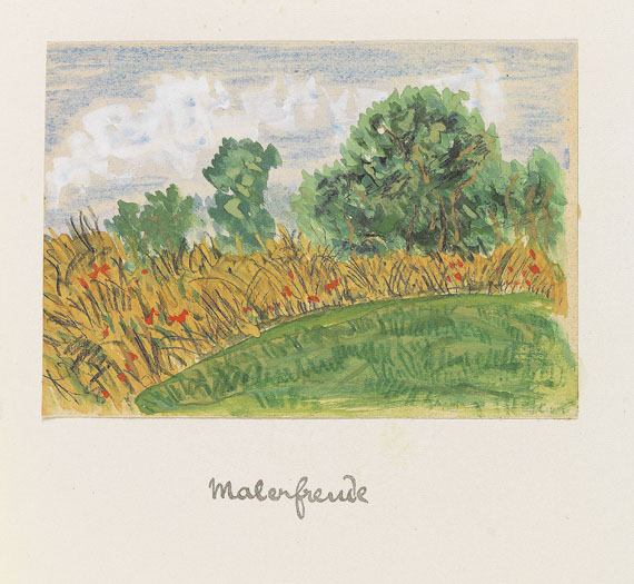 Hermann Hesse - Gedichte. Originalmanuskript mit Aquarellen. - Weitere Abbildung