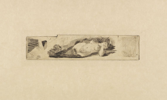 Félicien Joseph Victor Rops - 23 Bll.: Figürliche Darstellungen, weibliche Akte und Karikaturen - Weitere Abbildung