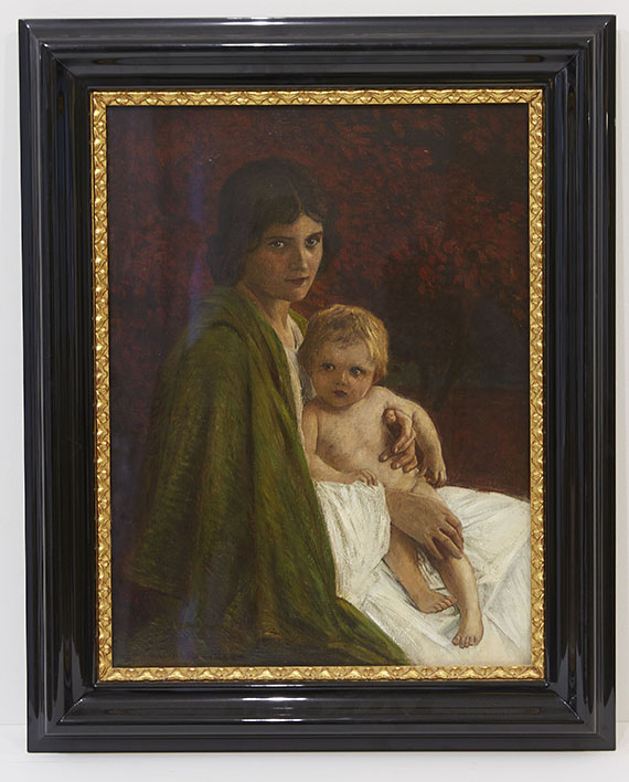 Walter Firle - Mutter mit Kind - Rahmenbild