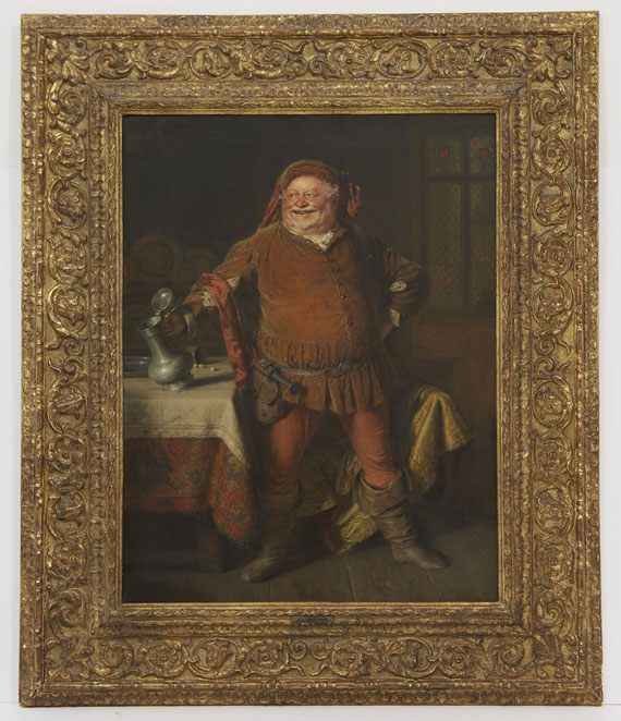 Eduard von Grützner - Falstaff - Rahmenbild