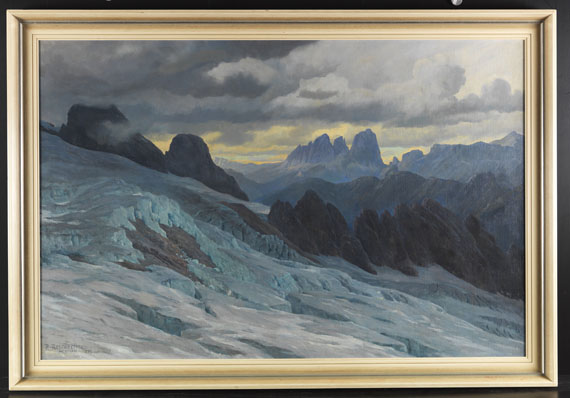 Rudolf Reschreiter - In den Dolomiten - Rahmenbild