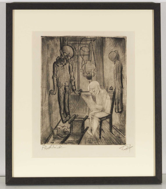 Otto Dix - Der Selbstmörder (Erhängter) - Rahmenbild