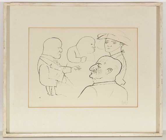 George Grosz - Haifische - Rahmenbild