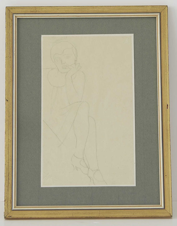 Gabriele Münter - Schauspielerin, sitzend nach rechts - Rahmenbild