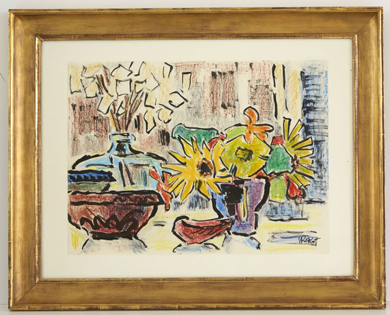 Karl Schmidt-Rottluff - Stillleben mit Silberlingen - Rahmenbild