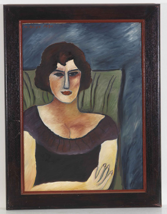 Hildegard Auer - Damenporträt - Rahmenbild