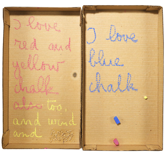 Robert Filliou - Autobiographical element I Love Chalk