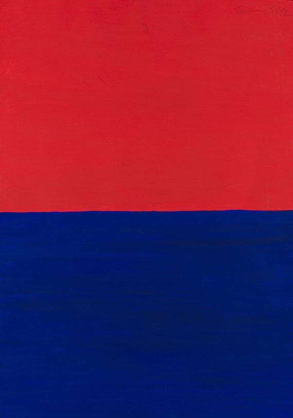 Günther Förg - Ohne Titel (rot und blau)