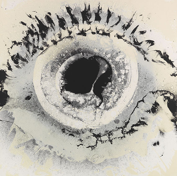 Otto Piene - Silver eye silver